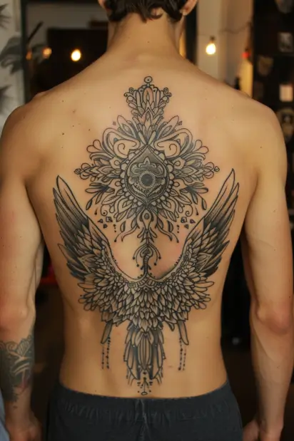 angel wings tattoos 8