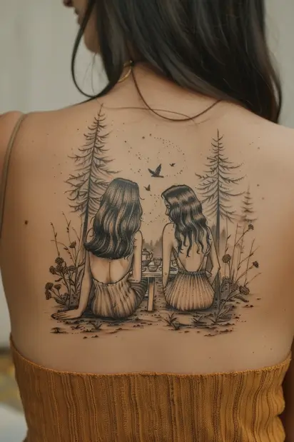 mother daughter tattoos 26
