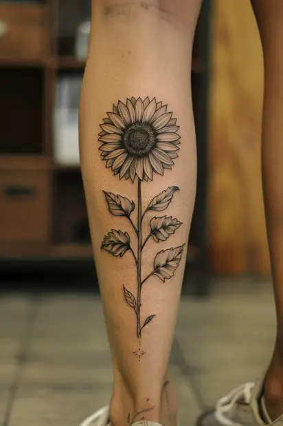 sunflower tattoo ideas 4