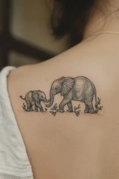 mother daughter tattoos 3