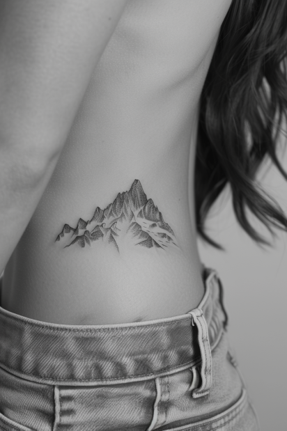 Small_mountain_range_tattoo_geometric_side_rib