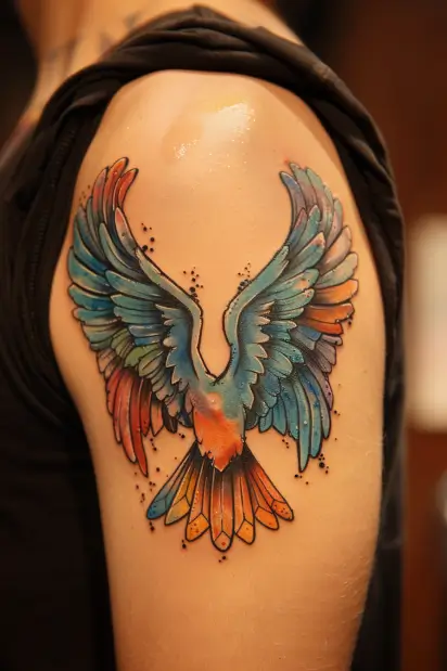 angel wings tattoo ideas 7