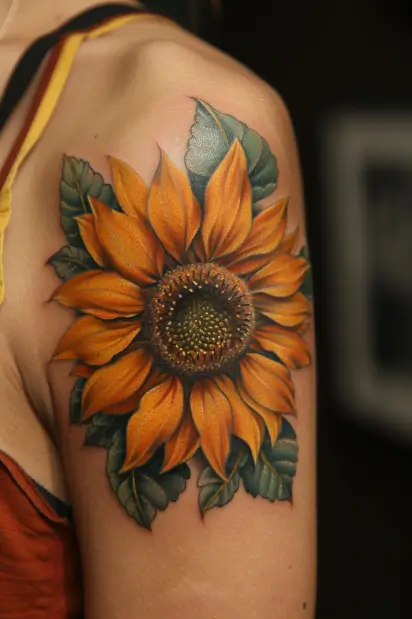 sunflower tattoo ideas 14