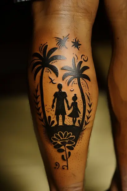 Father and Daughters Tattoo Ideas 14