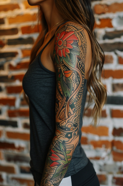 sleeve tattoos for women 8