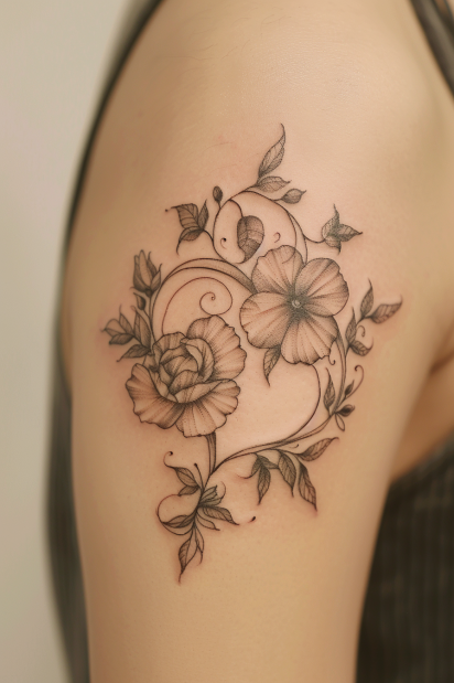 bicep tattoos for women 14