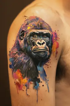 gorilla tattoo idea 4