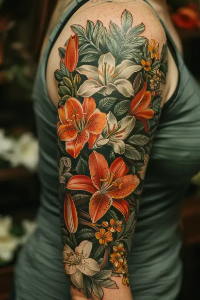 lily tattoo ideas 10
