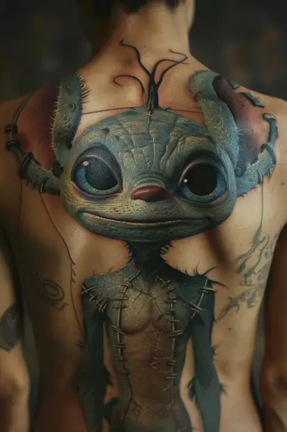 Stitch_tattoo_realistic_full_back_placement