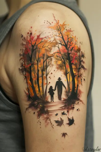 Father and Daughters Tattoo Ideas 3
