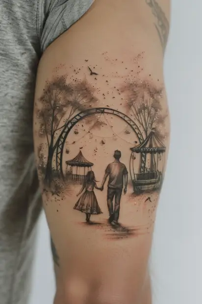 Father and Daughters Tattoo Ideas 25