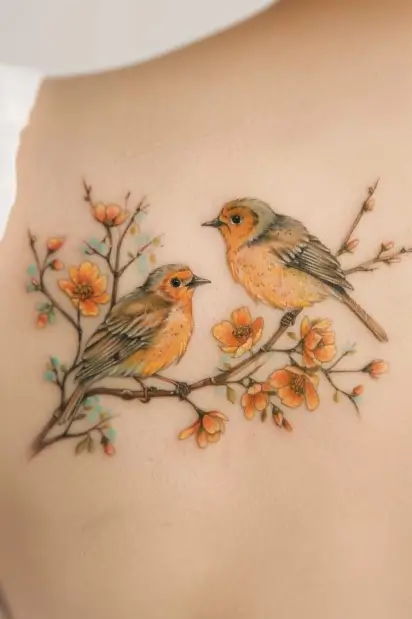 bird tattoos for women 14