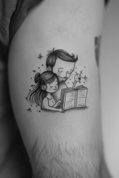 Father and Daughters Tattoo Ideas 6