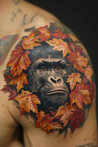 gorilla tattoo idea 5