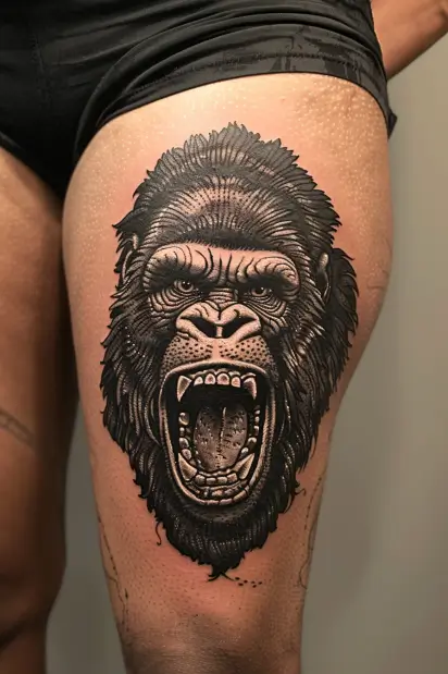 gorilla tattoo idea 15