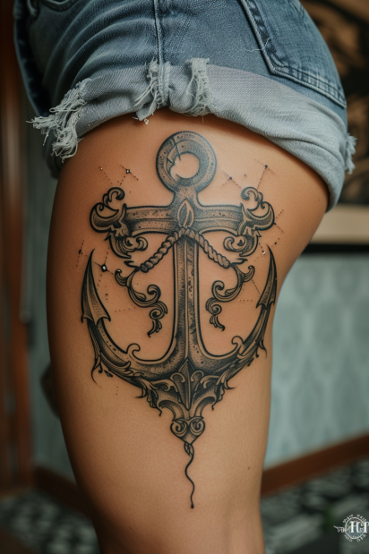 thigh tattoos for women 15