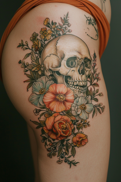 thigh tattoos for women 7