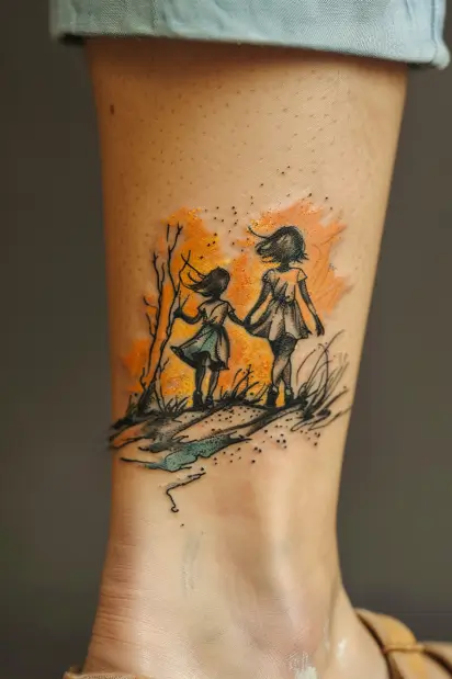 mother daughter tattoos 4