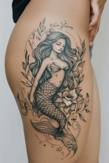 thigh tattoos for women 11