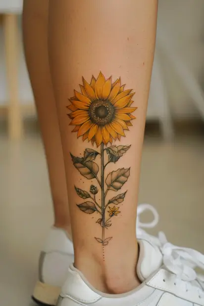 sunflower tattoo ideas 17