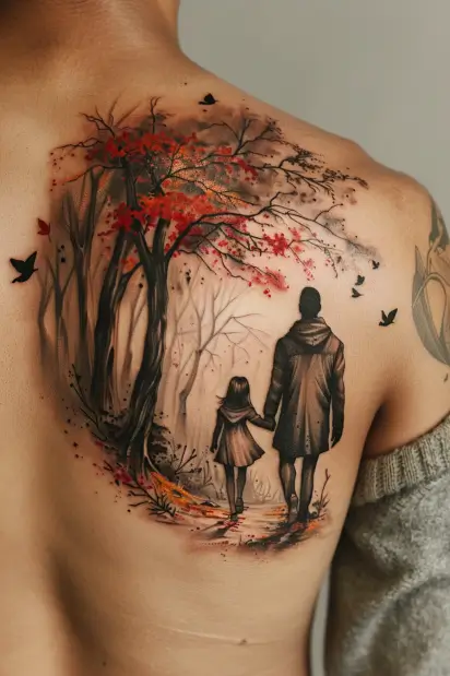 Father and Daughters Tattoo Ideas 21