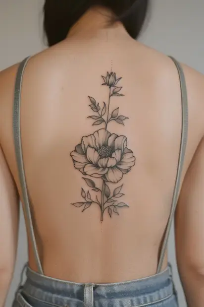 peony tattoo ideas 13