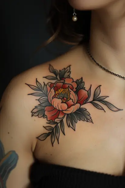 peony tattoo ideas 2