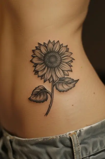 sunflower tattoo ideas 18