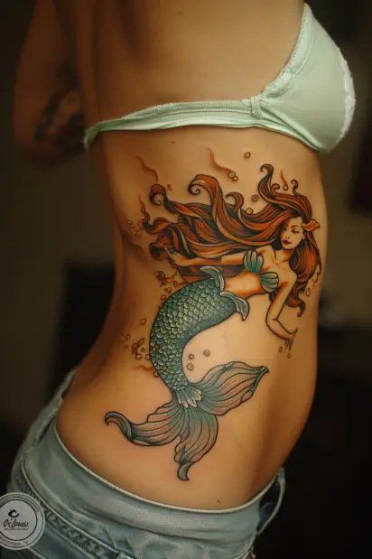 rib tattoos for women 20