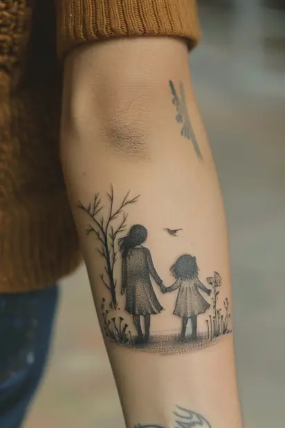 mother daughter tattoos 13