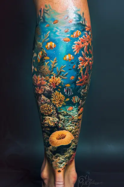 ocean theme tattoos 9