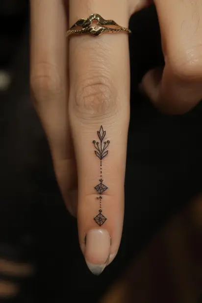 finger tattoos for women 13