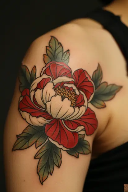 peony tattoo ideas 6