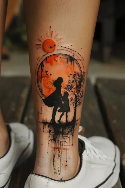 mother daughter tattoos 20