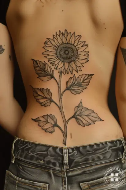 sunflower tattoo ideas 12