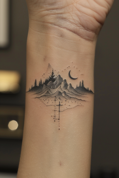 mountain tattoo design ideas 1
