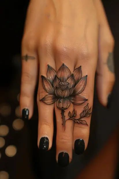finger tattoos for women 4