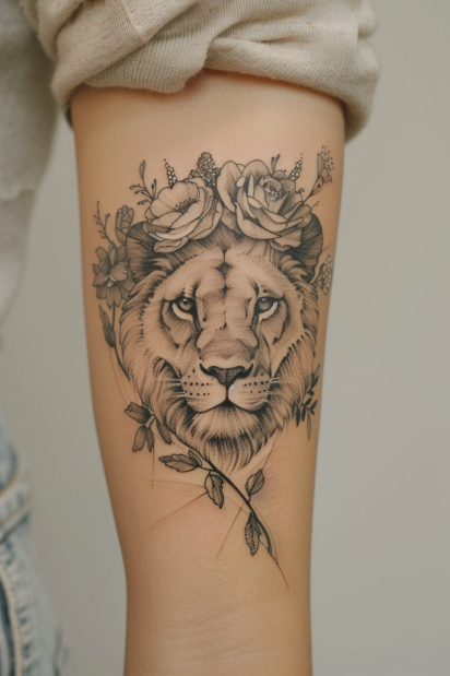 bicep tattoos for women 20