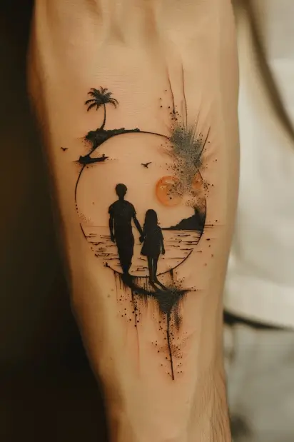 Father and Daughters Tattoo Ideas 11