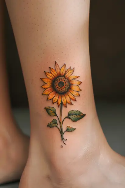 sunflower tattoo ideas 6