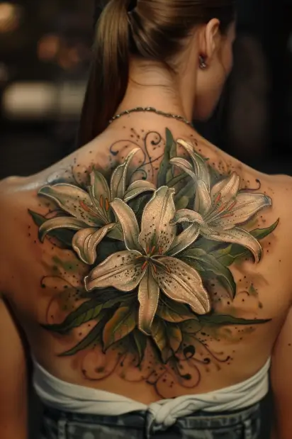 lily tattoo ideas 24