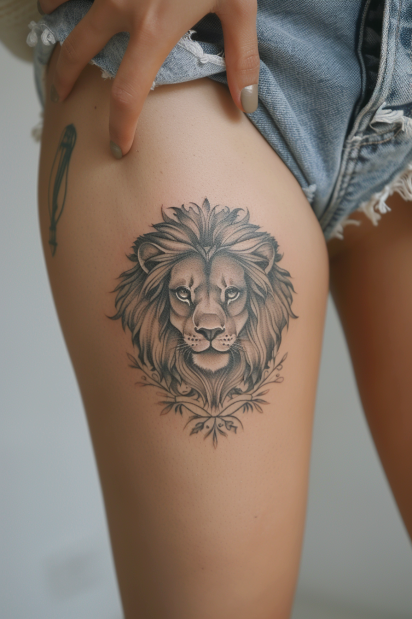 thigh tattoos for women 8