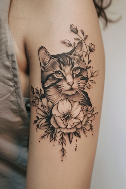 bicep tattoos for women 11