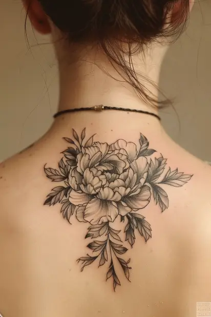 peony tattoo ideas 17