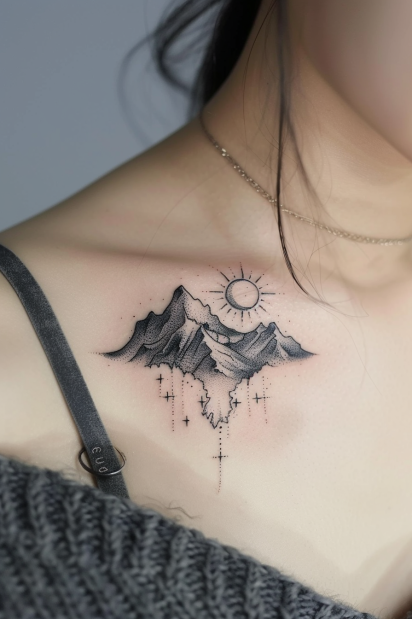 mountain tattoo design ideas 6