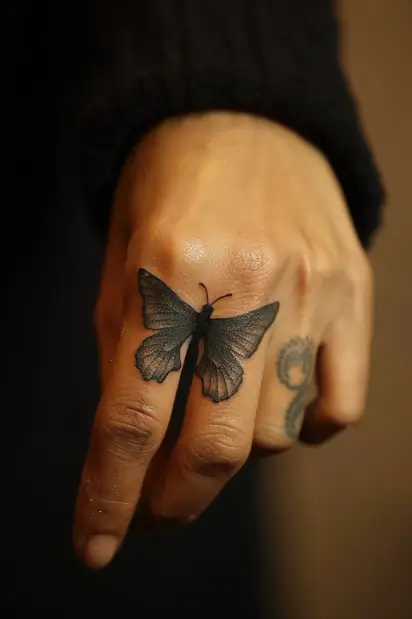 finger tattoos for women 7
