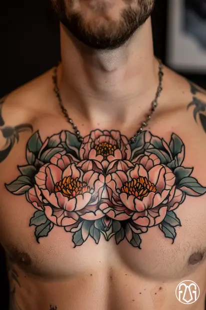 peony tattoo ideas 3