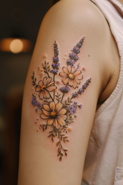 bicep tattoos for women 7