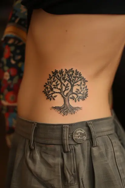 rib tattoos for women 7