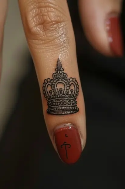 finger tattoos for women 12
